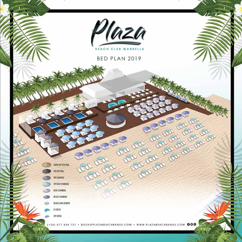 Plaza Beach Bedplan