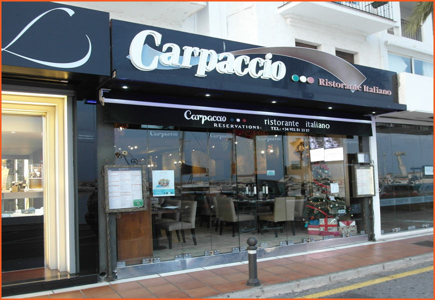 Carpaccio Restaurant Puerto Banus