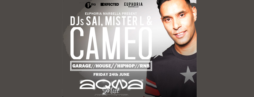 DJ-Cameo at Aqwa Mist Marbella