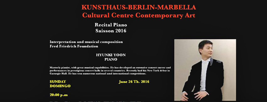 Hyunki Yoon Piano Concert at Kunsthaus Berlin Marbella