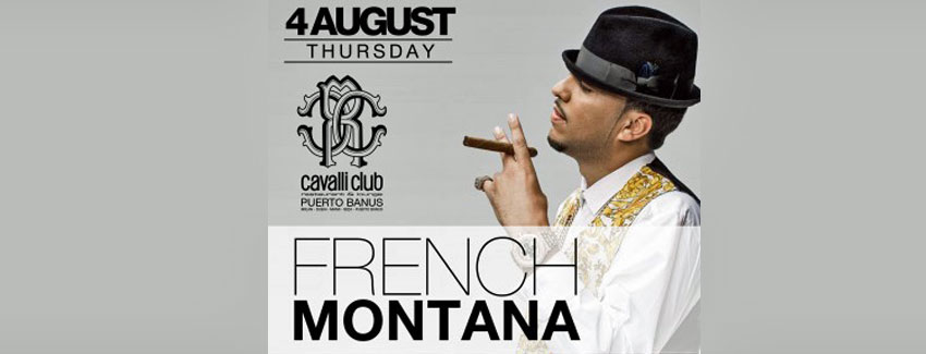 French Montana at Cavalli Club Puerto Banus