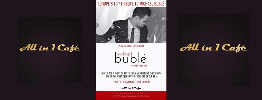 michael buble in all in 1 cafe