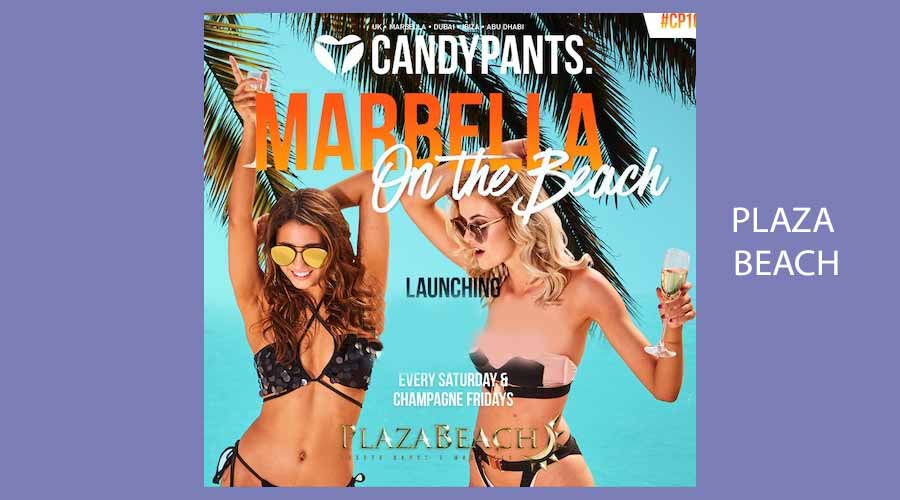 Candypants Marbella on the beach at Plaza Beach Marbella