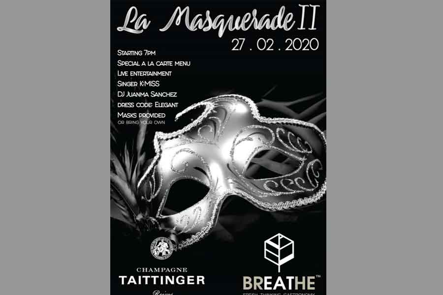 masquerade at Breathe Marbella