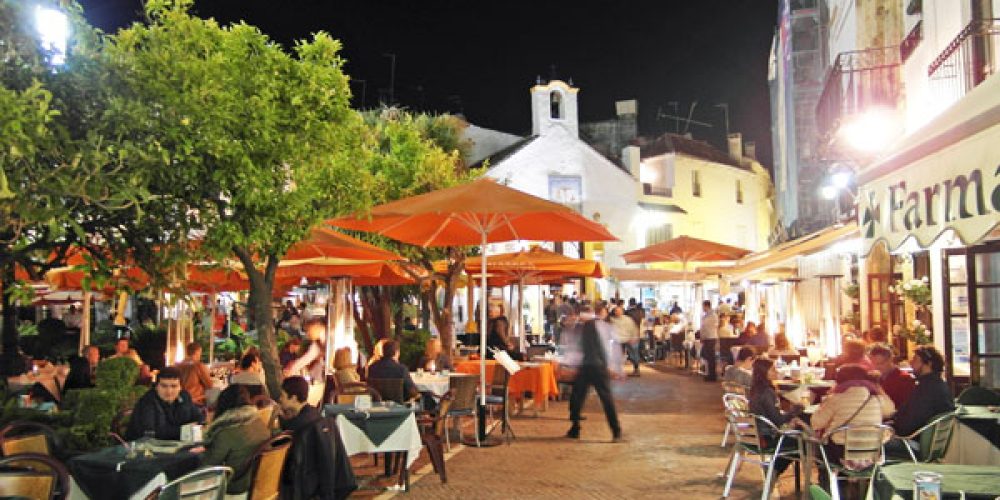 Marbella old town by night