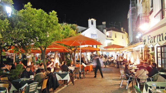 Marbella old town by night